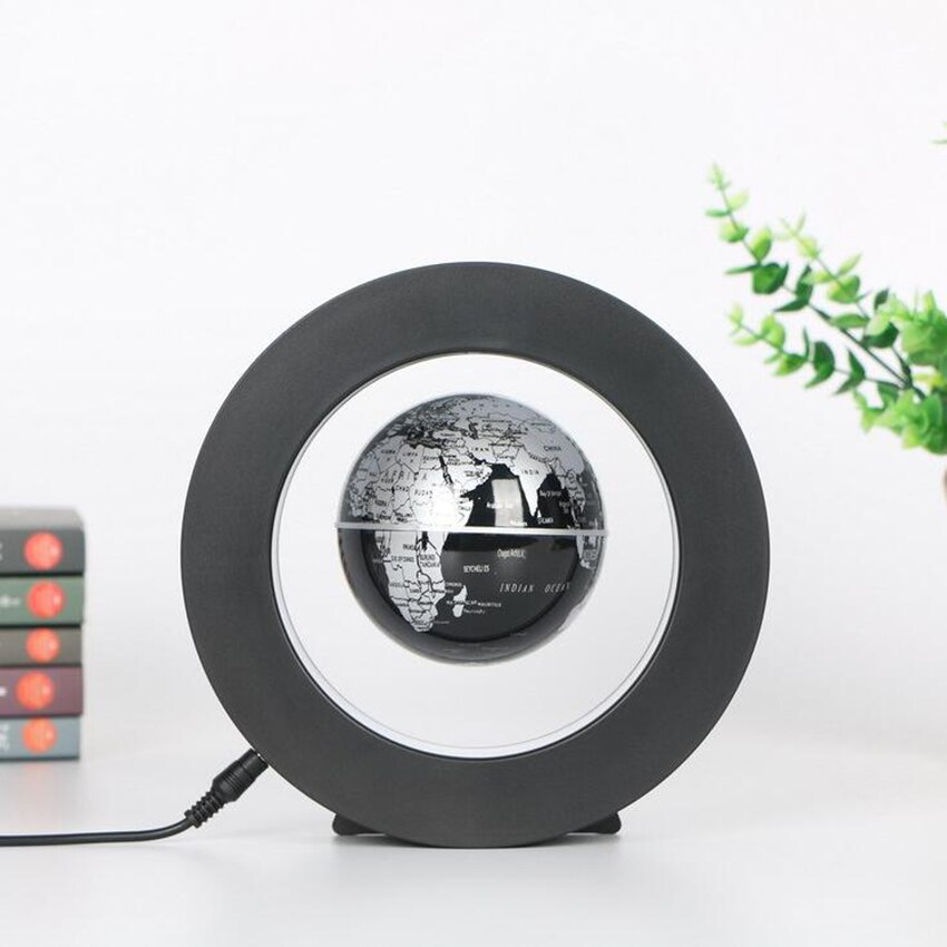 Novedad, mapa del mundo, Globo flotante de levitación magnética LED, tellurión flotante con luz LED, decoración del hogar, adorno de oficina