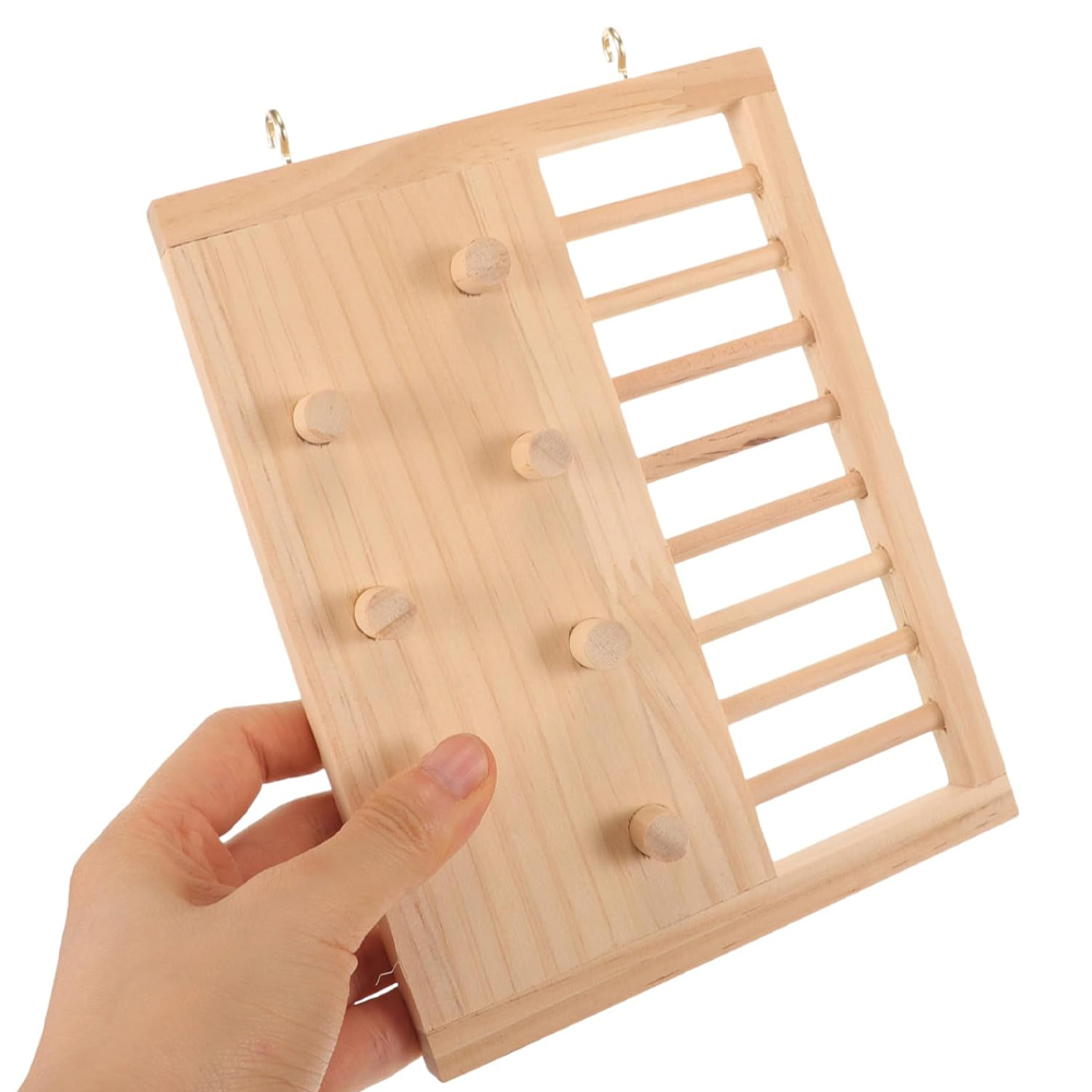 Échelle d'escalade en bois pour Hamster, jouet pont suspendu, planche à sauter, aire de jeux, jouet pour petits animaux, Cage à Hamster, jouet d'aménagement paysager, 1 pièce