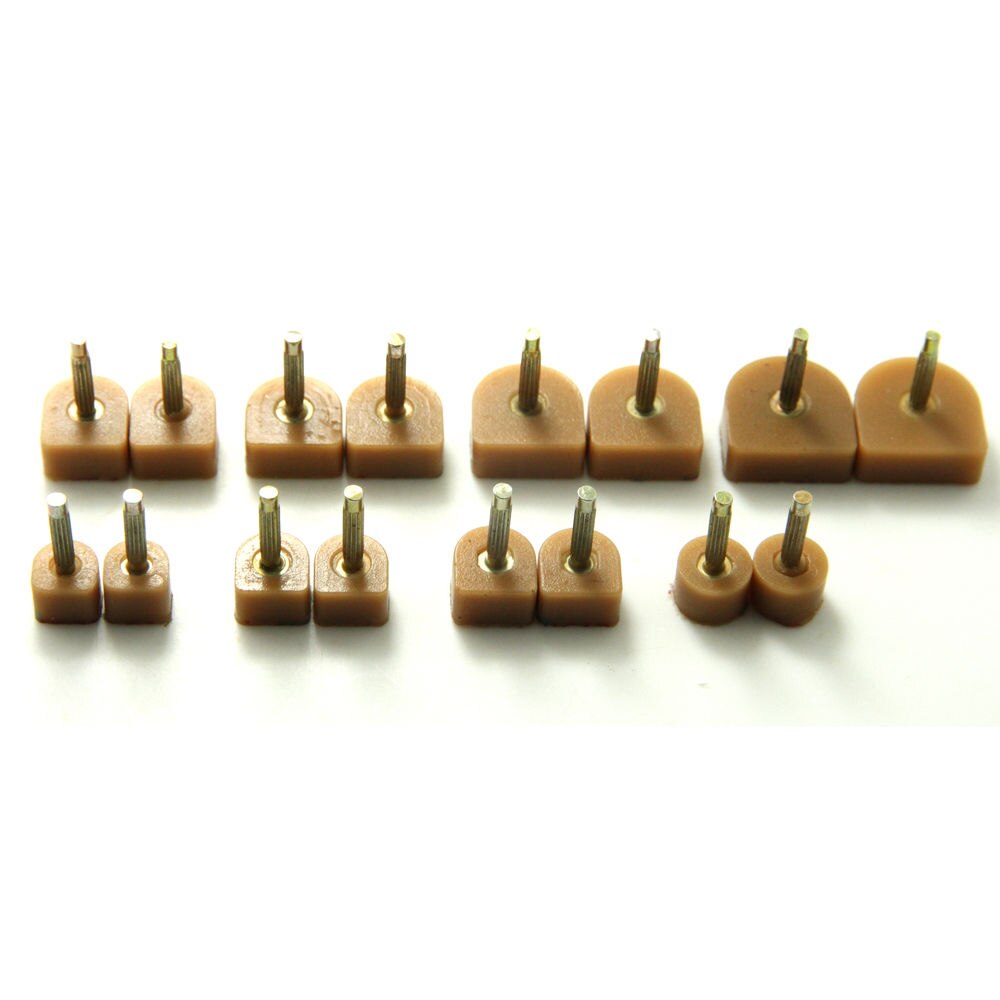 GUGULUZA Hoge Qualiy 5 Pairs Bruin Hoge Hak Schoenen DIY Reparaties Tips Pin Ankers Liften Vervanging 3mm