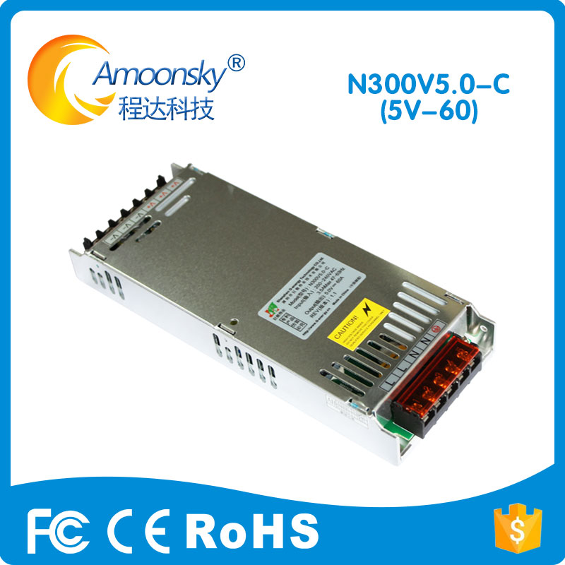 5V 60A Led Display Voeding Genergy 200V-220V Led Screen Gebruik Power