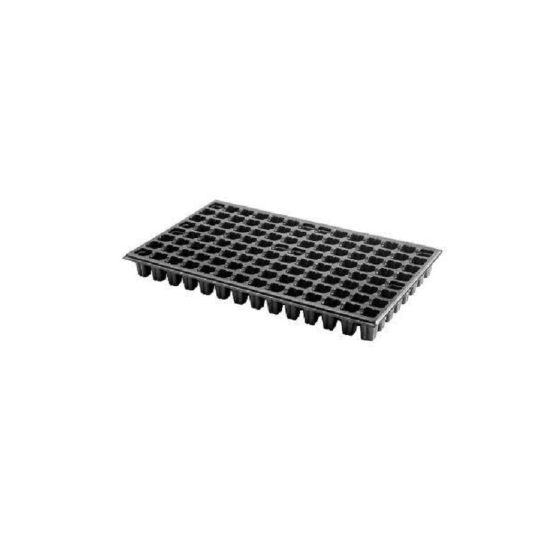 Maceta Semillero de Plástico Negro con Huecos para Plantar Semillas: 112 huecos