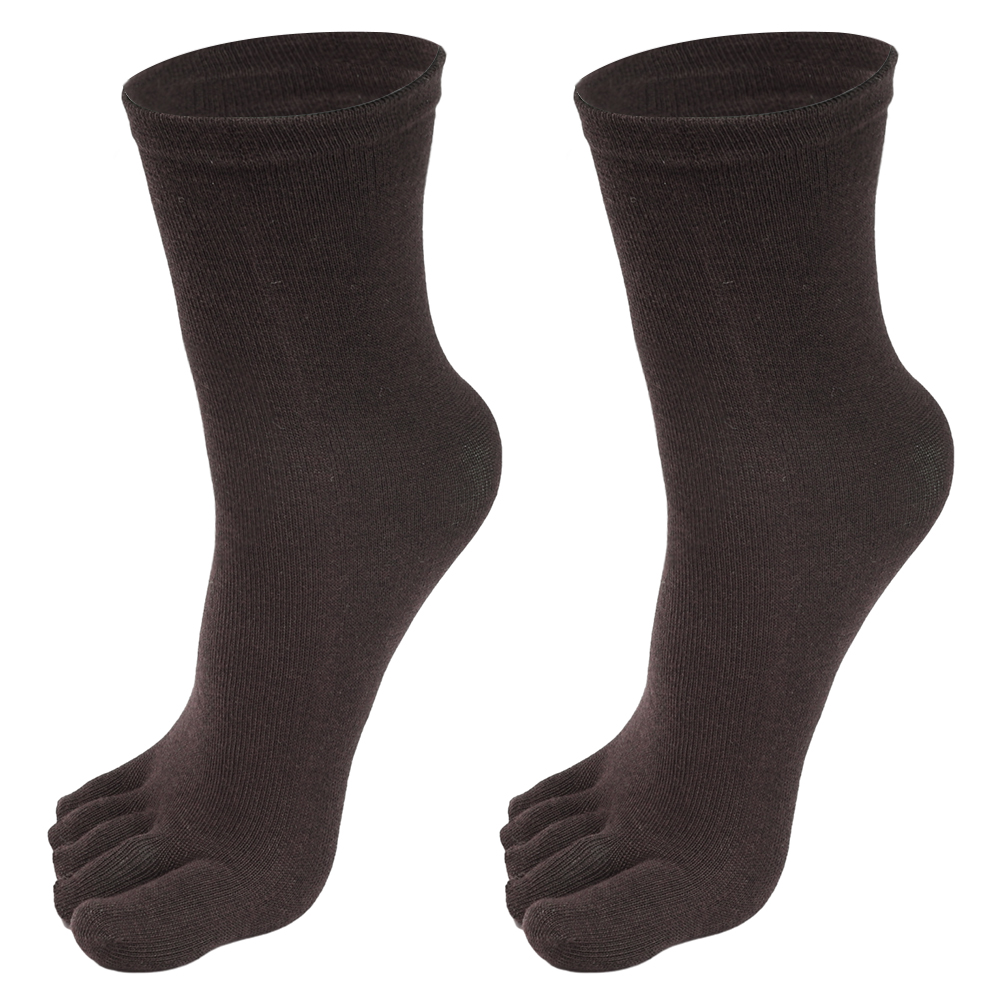1/5 pares de calcetines de cinco dedos calcetines de algodón transpirables Unisex deportes correr sudor absorbente antibacteriano tobillo calcetines: XXS / Dorado