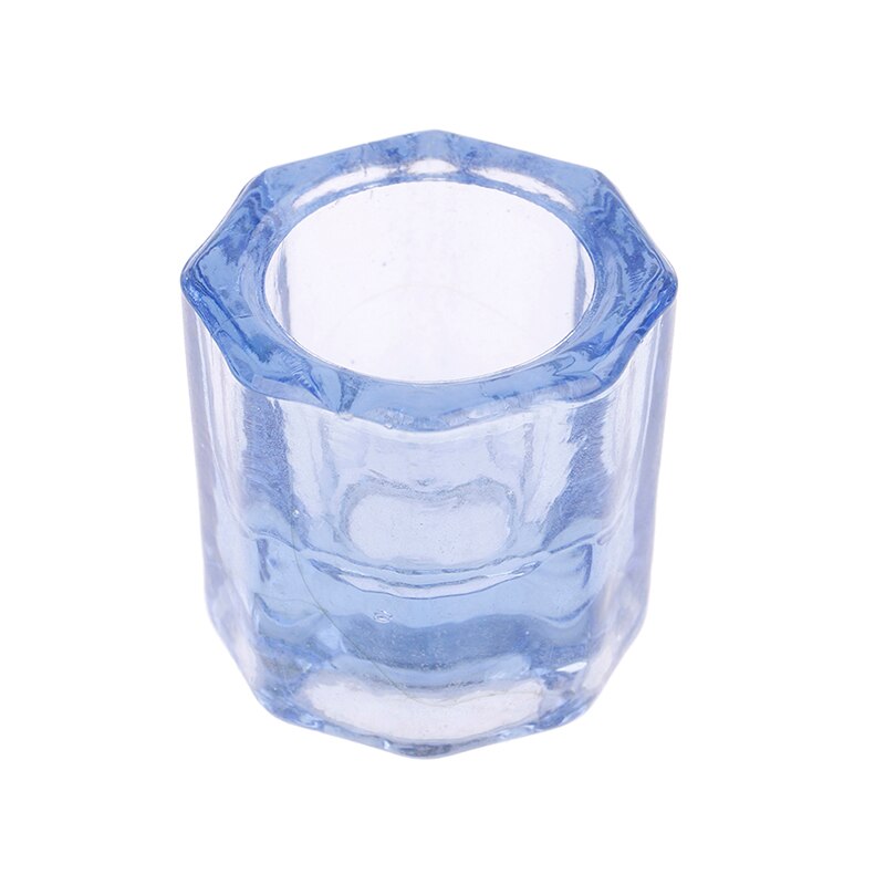 1PC Crystal Glass Dappen Dish Lid Bowl Cup Holder For Nail Art Acrylic Powder Liquid Glass Cup Manicure Equipment Nail Tool: Default Title