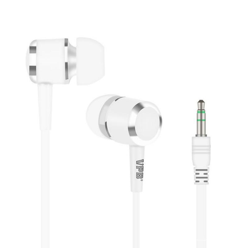 Bekabelde in-ear headset zonder microfoon geruisloze kleurrijke snoep oordopjes oortelefoon voor kinderen mooi en goedkoop: Wit