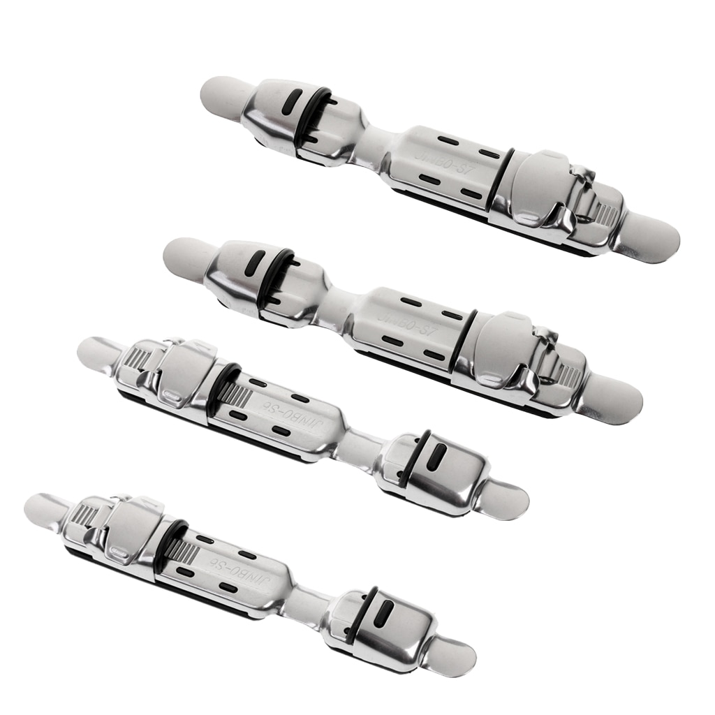 4 Pieces Stainless Steel Fishing Reel Seat Deck Rod Clip Pole Mount Fitted Deck Building Spool Seat Cover