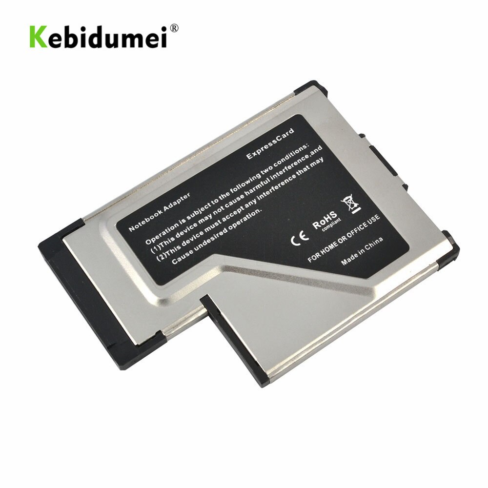 Kebidumei USB3.0 zu Expresscard Express Card Adapter 5Gbps Dual 2 Ports HUB PCI 54mm Slot ExpressCard Für Laptop notebook