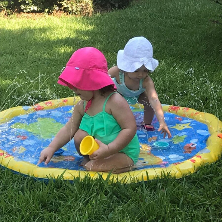 Sommer swimmingpool baby vade barn sprøjte sjov pool udendørs sprøjte & sprøjt vand spraymåtte spille spil sprinklermåtte kølepude