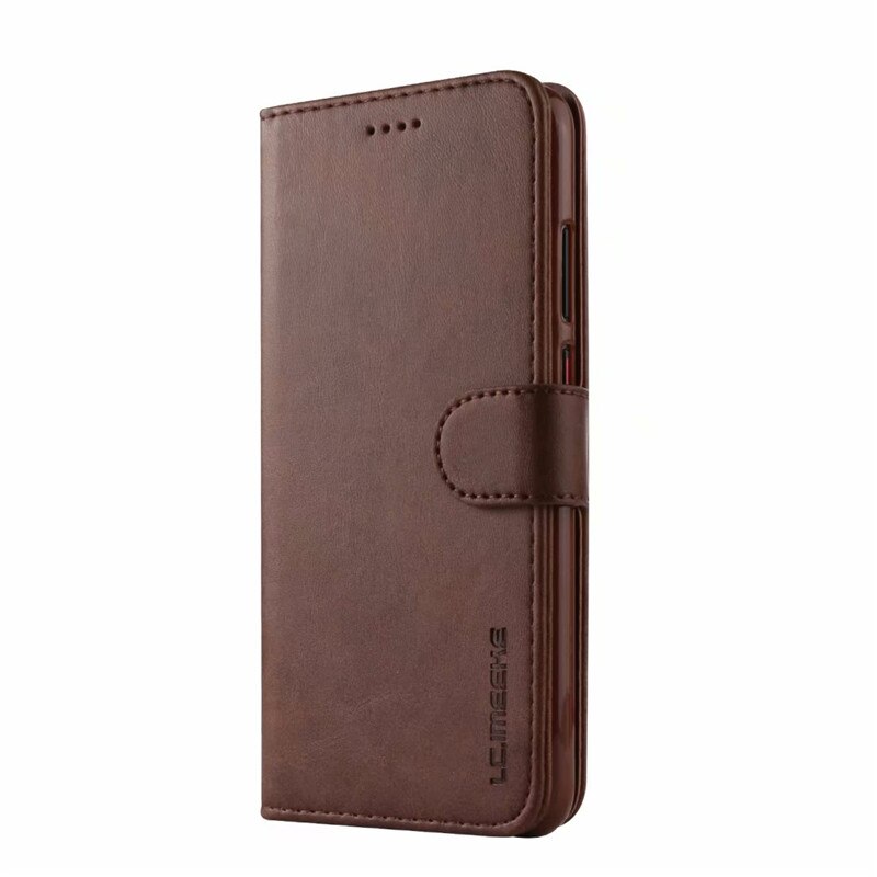 Huawei P10 Lite Case Lederen Vintage Telefoon Case Op Huawei P10 Lite Case Flip Magnetic Wallet Case Voor Etui Huawei p10 Lite Cover: Huawei P10 Lite / Bruin