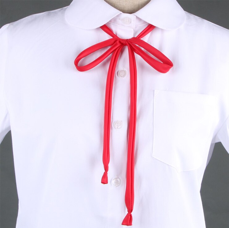 Corbata de lazo para uniformes de niñas, ropa escolar, lazo británico, accesorios para cuello, corbata de mariposa británica: Red