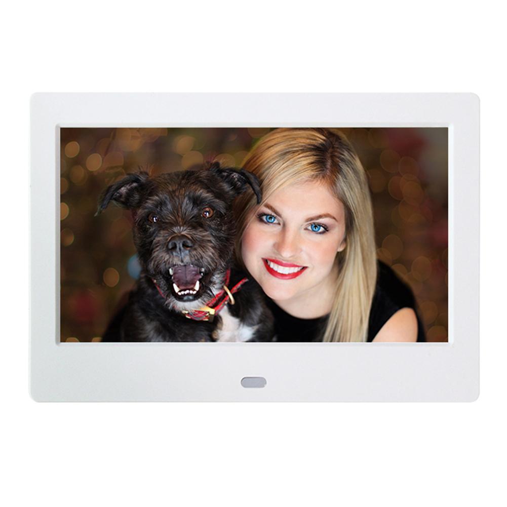 Cyfrowa Ramka na Zdjęcia 7" HD LED - Obsługa USB/MMC/SD/MS - 800x480 - Odtwarzacz MP3/Wideo - Budzik z Pilotem