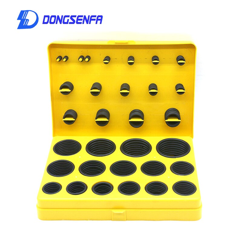 30 größe Nitril O Ring Dichtung Unterlegscheibe Schwarz Gummi Ring Bausatz Dichtung Dichtung Universal- Gummi verrotten/Blau/Gelb sortiment einstellen Bausatz Kasten: NBR-C-366Stck