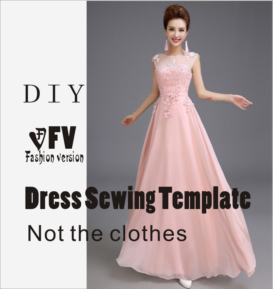 Jurken Naaien Patroon Template Snijden tekening Kleding DIY ((Niet selling kleren)) BLQ-218