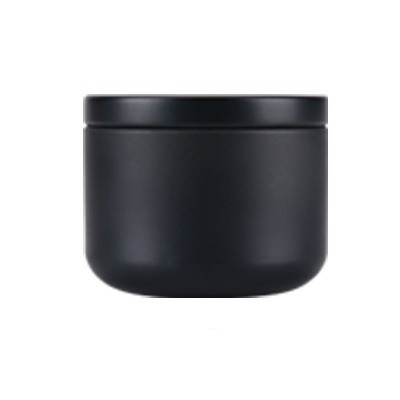 Mini caja de almacenamiento de Metal para té, latas de café en polvo selladas, latas pequeñas de viaje, envases de lata, caja de embalaje de té: black