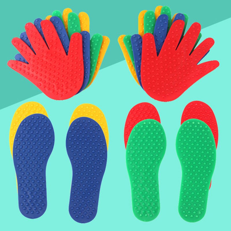 Jeu mains et pieds, jouets d'extérieur pour enfants, tapis de jeu pour le saut, Sport, activités et maternelle