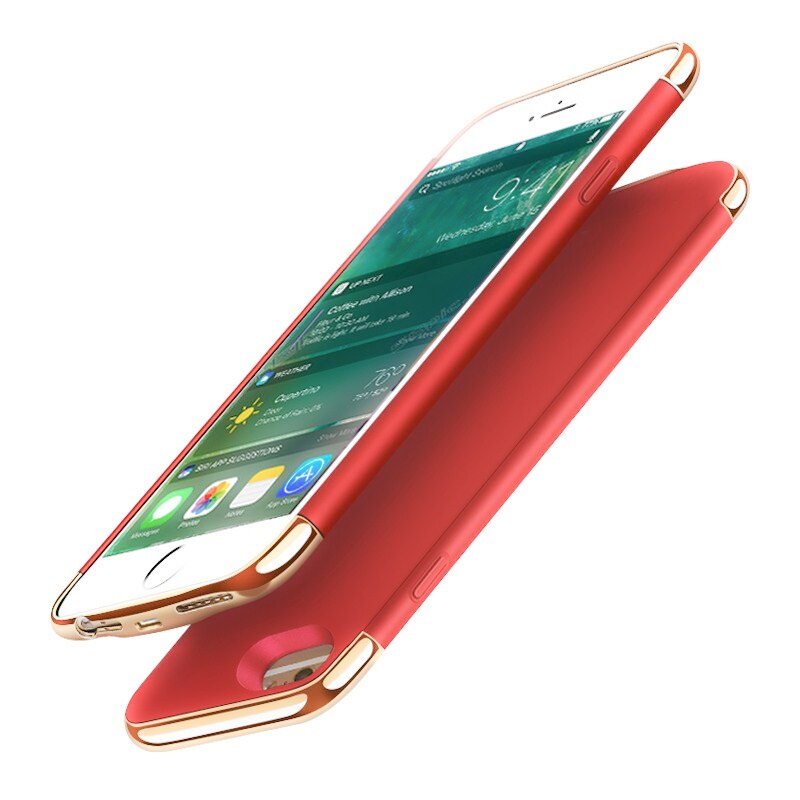 Fundas de carga de batería externa para iphone 6 6s 7 8 Plus, funda de carga de batería de Banco de energía ultradelgada para iphone 6 6s plus