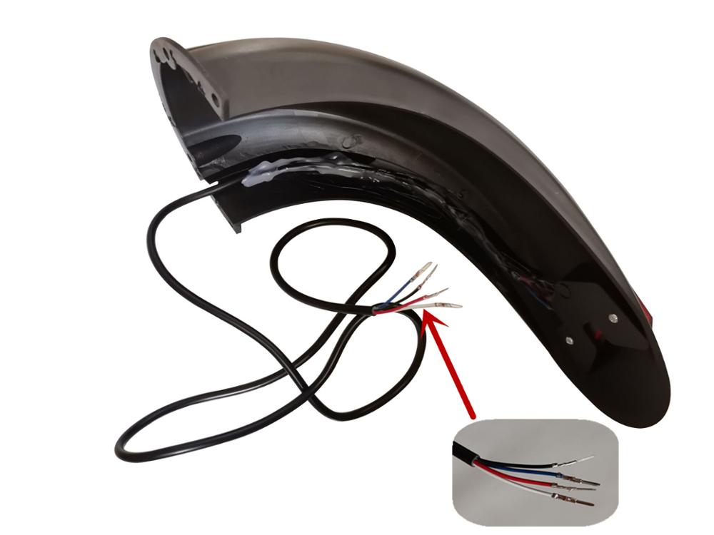 Rear fender for KUGOO M4 electric scooter mudguard with Taillight parts