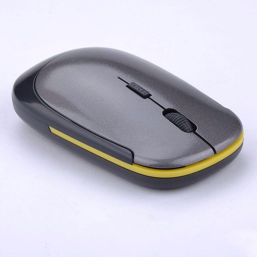 5 Colors Ultra Thin Wirelss Mouse 1600DPI 4 Buttons 2.4G Optical Mouse Portable Home Office Wireless Mice for PC Computer Laptop: D