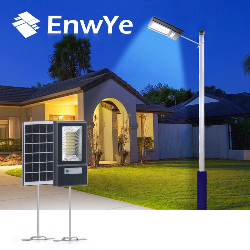 EnwYe 50W LED Solar Panel Light Human Body Induction Community Street Light Park Street Light