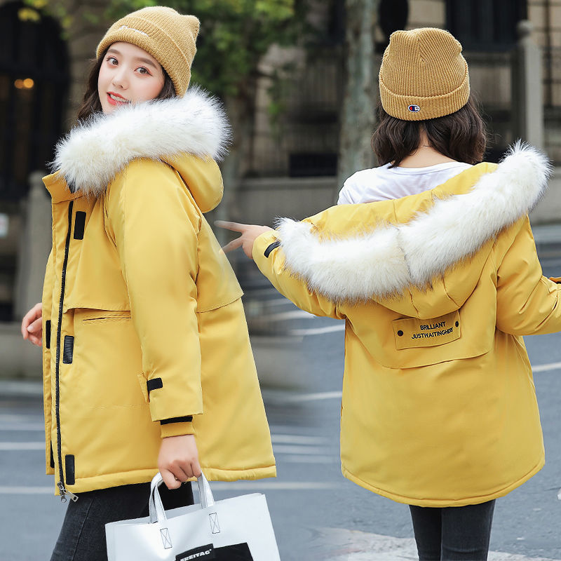 Winter Parka Jas Vrouwen Mode Hooded Down Katoenen Jas Jas Vrouw Warme Katoen Jassen Casual Losse Winterjassen Vrouw Parka