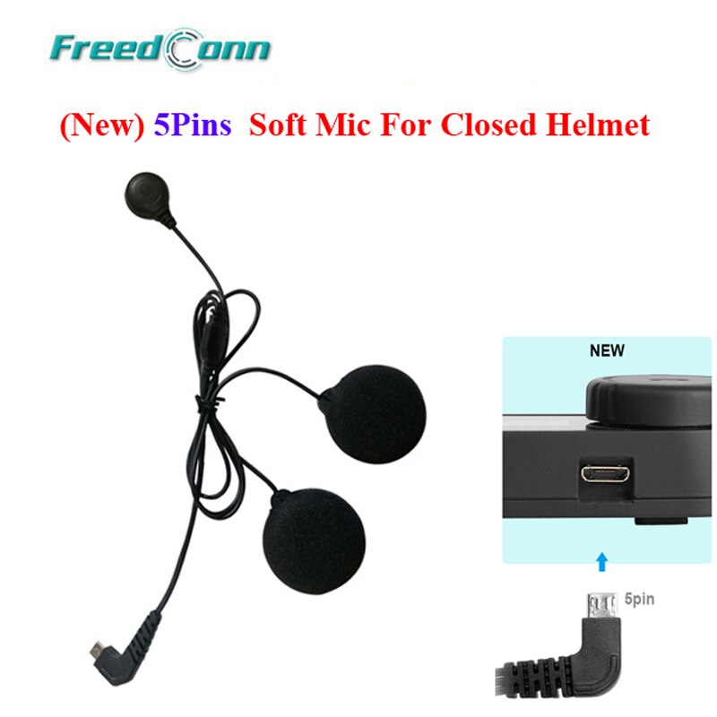 Pince de fixation pour micro et support, petit Microphone, pour FreedConn R1 ou R1 plus, pour casque, Intercom pour casque intégré complet