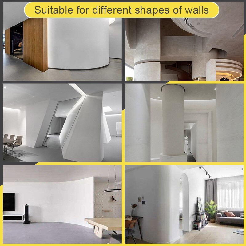 Drywall Trowel For Plaster Concret Adjustable Radius Trowel with 32x10cm Blade Flat Sand Leveling Tiling Paving Tile Tool