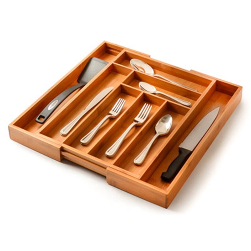 ! Uitbreidbaar Lade Organizer Premium Bestek En Gebruiksvoorwerp Keuken Lade Divider Tray Lepel Bestek Scheiding Oganizer