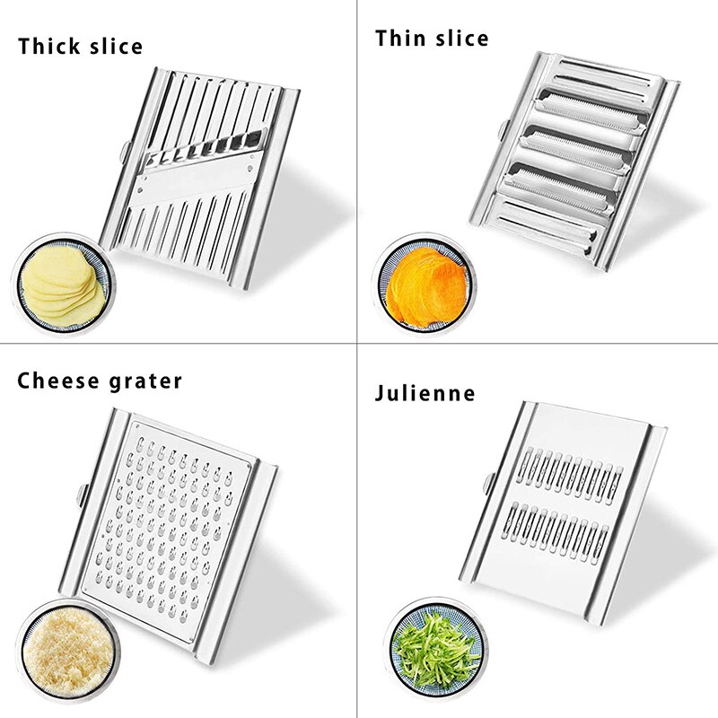 Multifunctionele Groentesnijder Rvs Rasp Cutter Fruit Dunschiller Shredders Groenten Cutter Keuken Accessoires