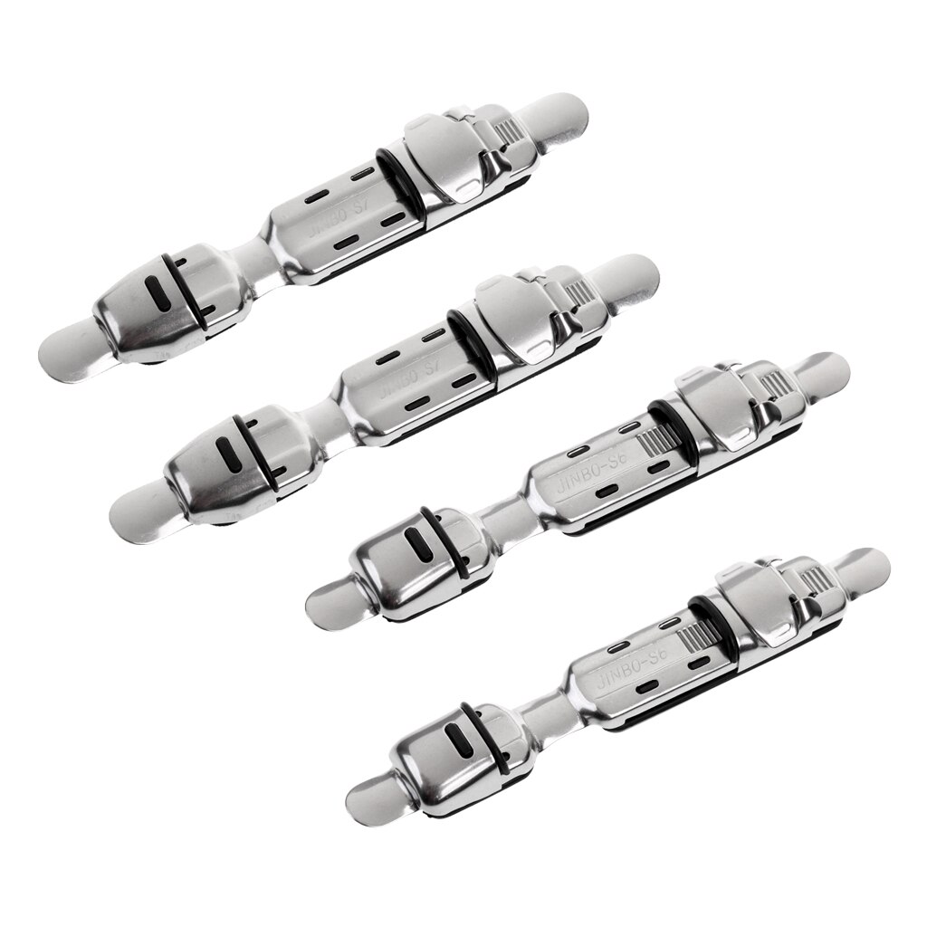 4 Pieces Stainless Steel Fishing Reel Seat Deck Rod Clip Pole Mount Fitted Deck Building Spool Seat Cover