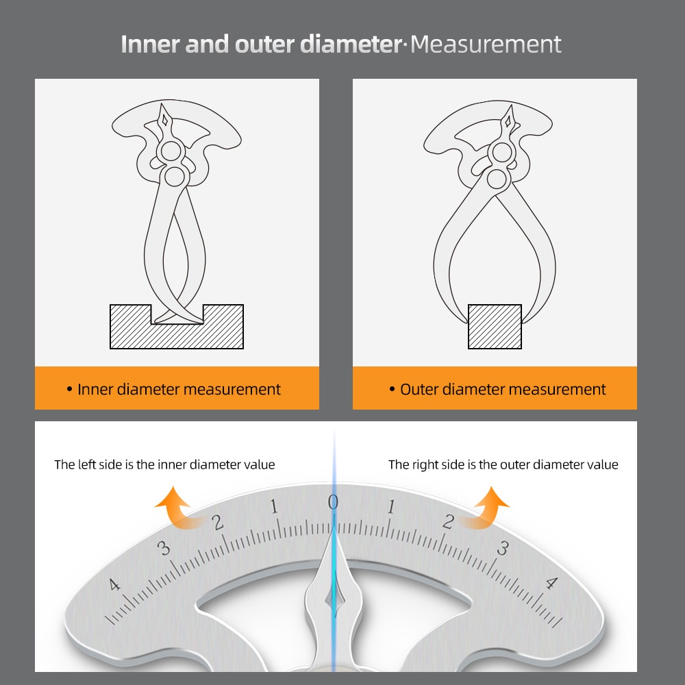 ONKEL.J Cap Gauge Angle Protractor Aluminum Alloy ... – Grandado