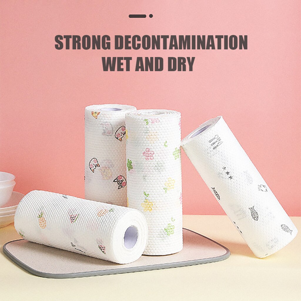 Premium Material Disposable Cleaning Cloth Kitchen Paper Dishcloth Cleaning Tools Suitable for Kitchen Window Furniture