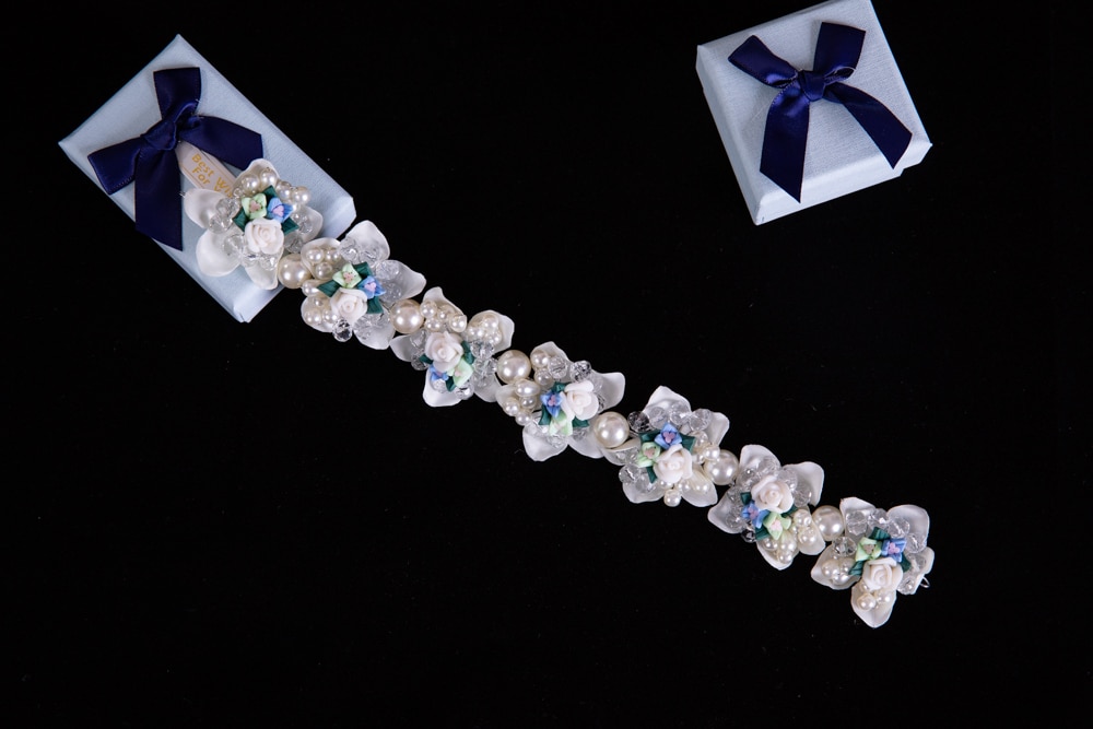 Blomsterpige tiara krystal tiara bryllup hovedbeklædning rhinsten diadem rhinsten første nadver tiara marah blomsterpige tiara