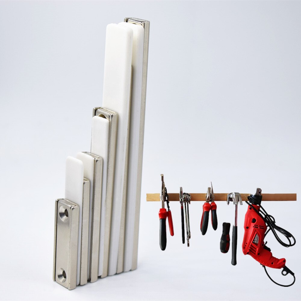 N52 Sterke Neodymium Magneet L40-L120mm Super Krachtige Haak Power Magnetische Materiaal Permanente Ndfeb Houder Vierkante Haak Magneet