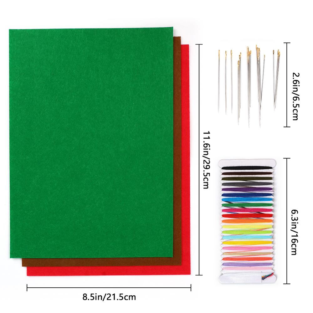 Wool Felt Fabric Kit Felting Wool Craft Nonwoven Fabric Cloth DIY Children Sewing Dolls Crafts