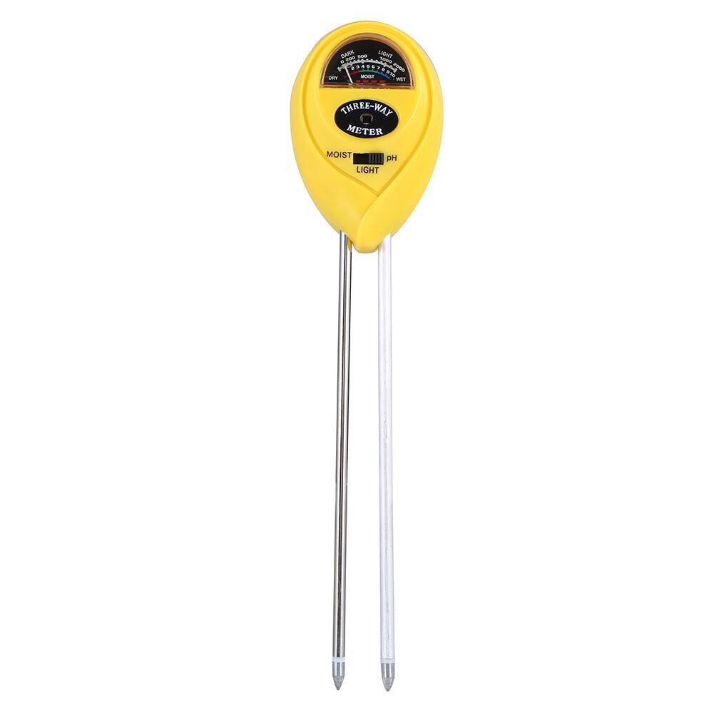 3 IN 1 Soil PH Meter Digital Soil Moisture Sunlight PH Meter Tester For Garden Soil Plant Flower Digital Analyzer Tester Tool: D 03