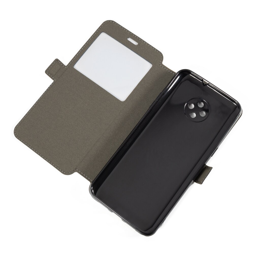 PU Leather Phone Case For Doogee X95 Flip Case For Doogee X95 View Window Book Case Soft TPU Silicone Back Cover