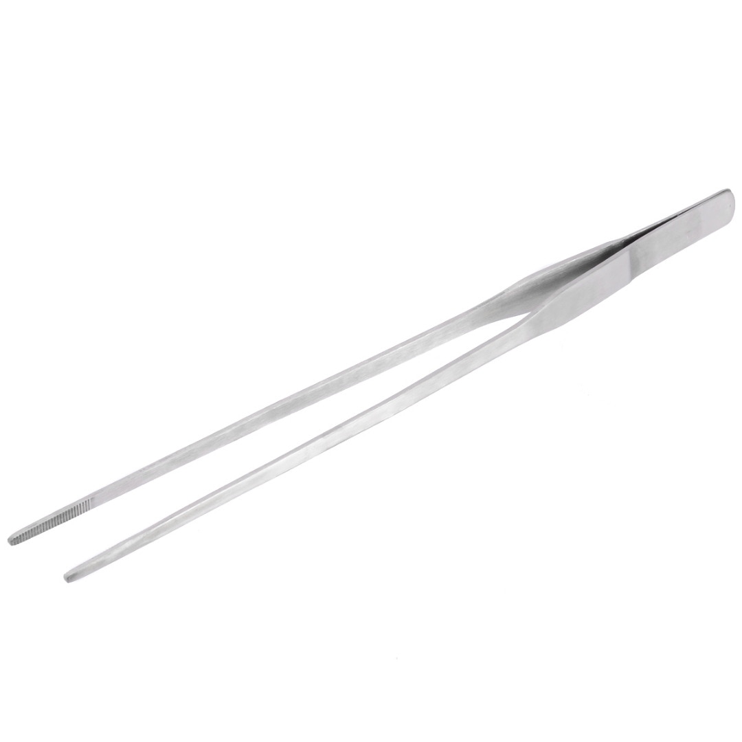 1Pcs 27Cm Lengte Rvs Pincet Aquarium Levende Plant Curve Straight Tweezer Aquarium Garnalen Reef Cleaning Tools
