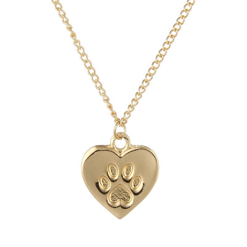 Promemoria gioielli moda amante dei gatti amicizia collana con ciondolo a cuore per donna