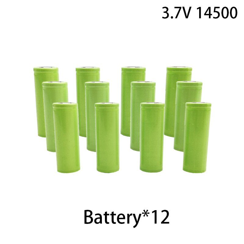 100% original high 14500 lithium battery, high-power 3.7V rechargeable battery, multifunctional and durable 500mAh: Orange