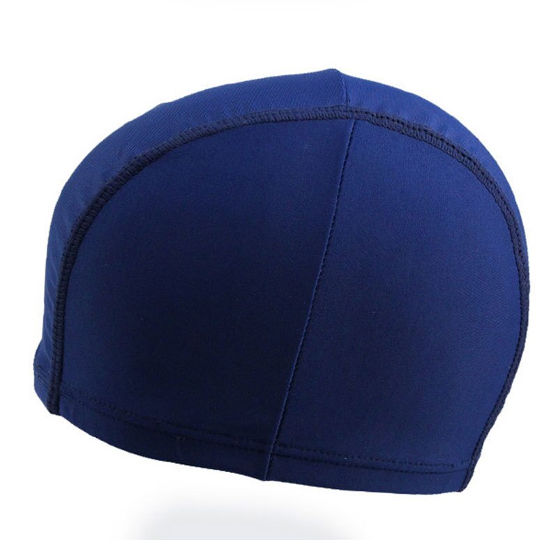 Badmössor för män barn öron badmössa långt hår sport simma polyester skydda poolhatt för vuxna tryck badmössor  sw712