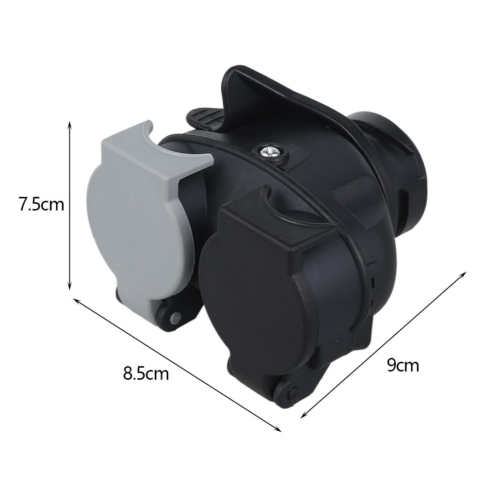 13 To 7 Pin Trailer Adaptor Trailer Caravan Electric Adapter Socket Plug Caravan Towing Waterproof Electric Connector