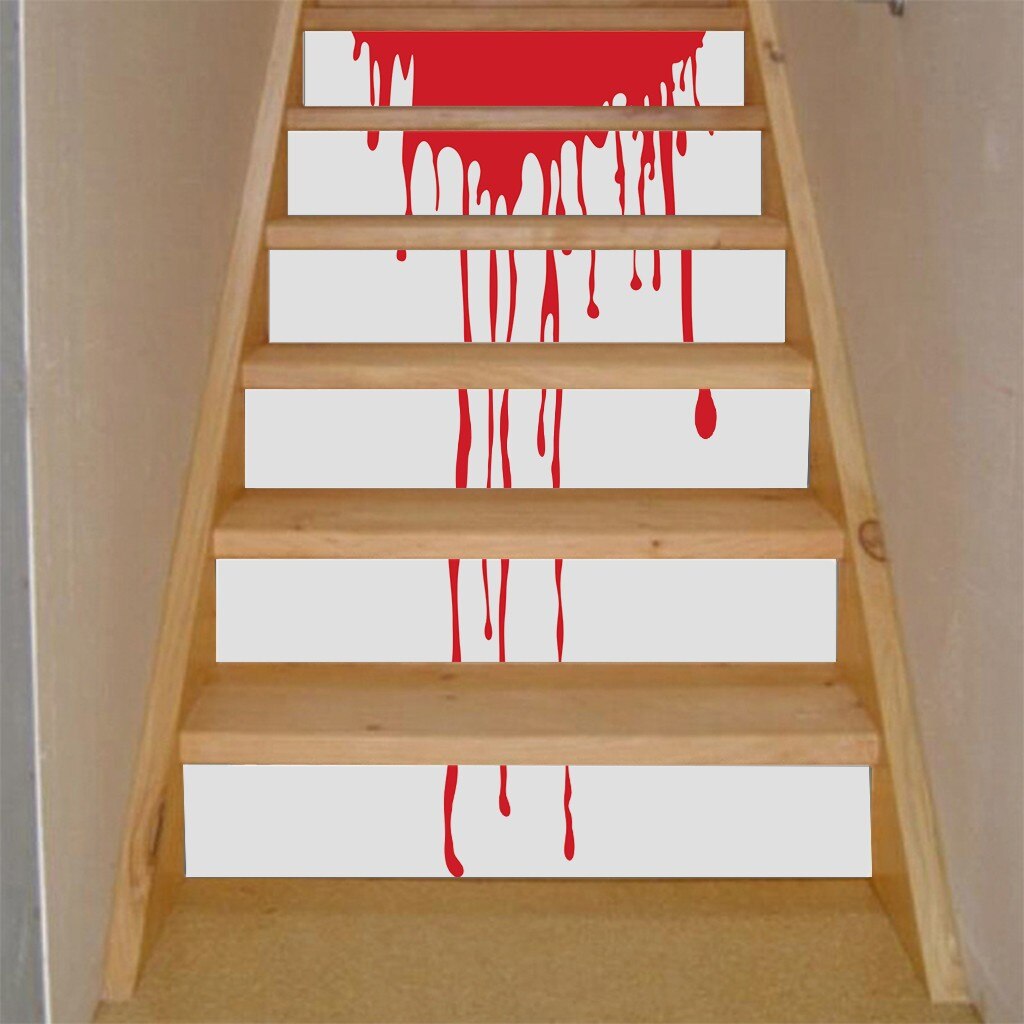 Halloween Home Decor Stickers for home Staircase Decoration Stair Riser Floor Sticker DIY Wall Stairs Decal Pegatinas /C