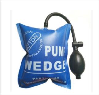 Autodeur en raam installatie positionering rubberen airbag hulpstuk installatiegereedschap auto reparatie installatiegereedschap auto pomp wig: Blauw