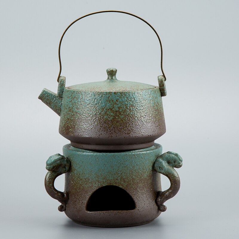 Zwart Aardewerk Japanse Water Ketel Fornuis Top Huishoudelijke Thermos Vintage Theepot Brouwen Wasserkocher Keukengerei AH50WK