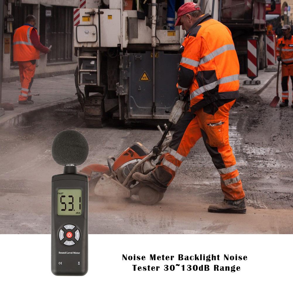Sound Level Meter Multi-function 30-130dB Mini Sound Level Noise Meters Decibel Meter Logger Noise Audio Detector