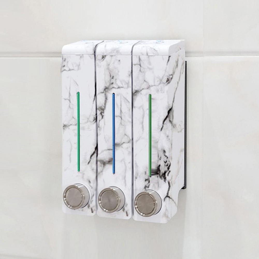 Wall Mount Liquid Soap Dispenser Bathroom Accessories Detergent Shampoo Dispensers Kitchen Home Hotel Bathroom Soap Bottle