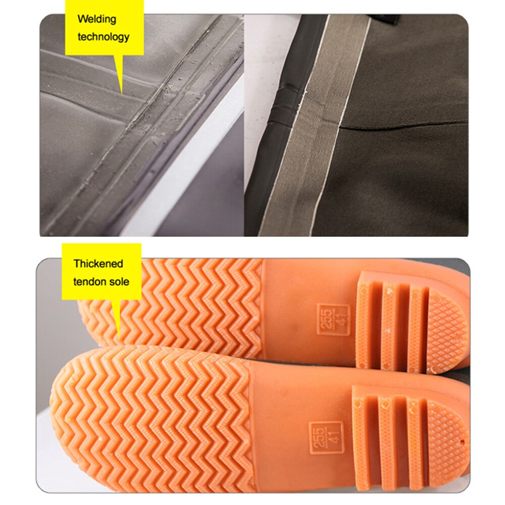 Winter fishing Waterproof pants boots Fly fishing suit Wading rubber boots waders shoes for men Outdoor product