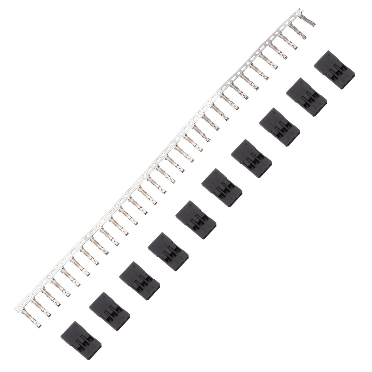 30Pcs Mannelijke &amp; Vrouwelijke Vergulde Terminal Met 10 Roer Plug Gesp Connector Voor Rc Auto Model Servo connector