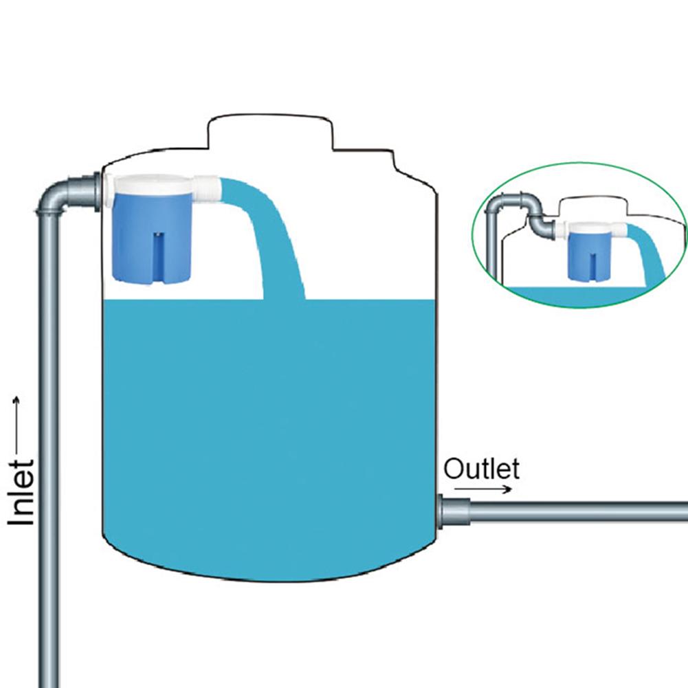 1/2" Built-in Automatic Water Level Control Valve Water Tank Float Valve for Swimming Pool Fish Tank Water Storage Tank