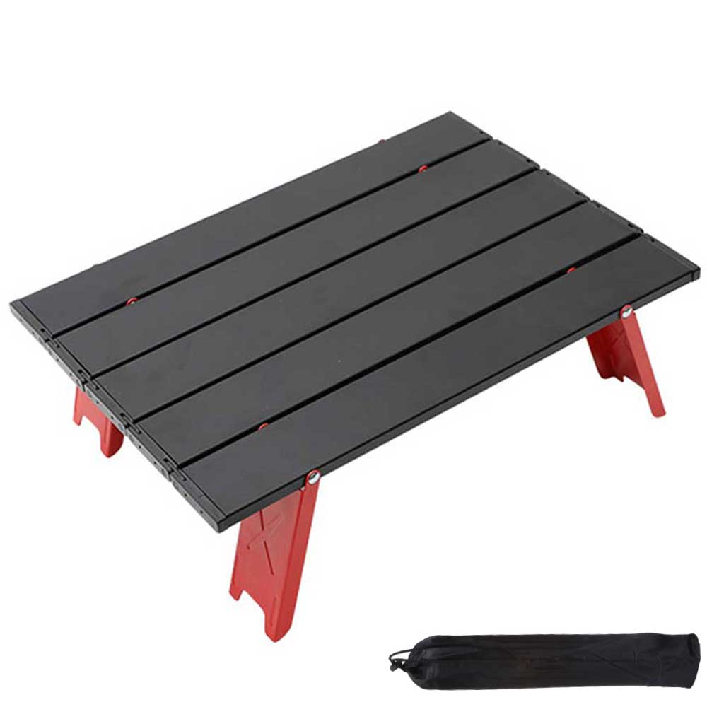 Mini Camping Tafel Draagbare Opvouwbare Aluminium Tafel Outdoor Picknick Barbecue Tours Servies Ultra Licht Computer Bed Bureau