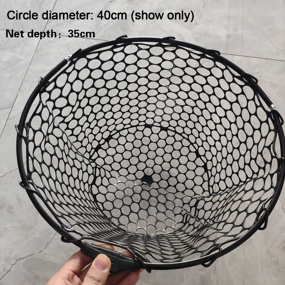 Dip Net Head Depth：32/40/47/55cm Hand Net Replacement PVC Material Fishing Accessories